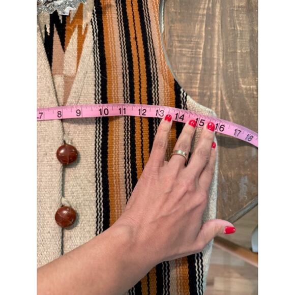 Ortega's Chimayo NM 100% Wool Vest - Size Small - Fits like XS - Picture 6 of 7